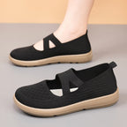 Damen leichte und atmungsaktive Ballerinas mit flexiblem Obermaterial R&B