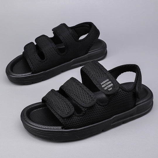 Damen sportliche und atmungsaktive Freizeitsandalen mit verstellbaren Riemen R&B