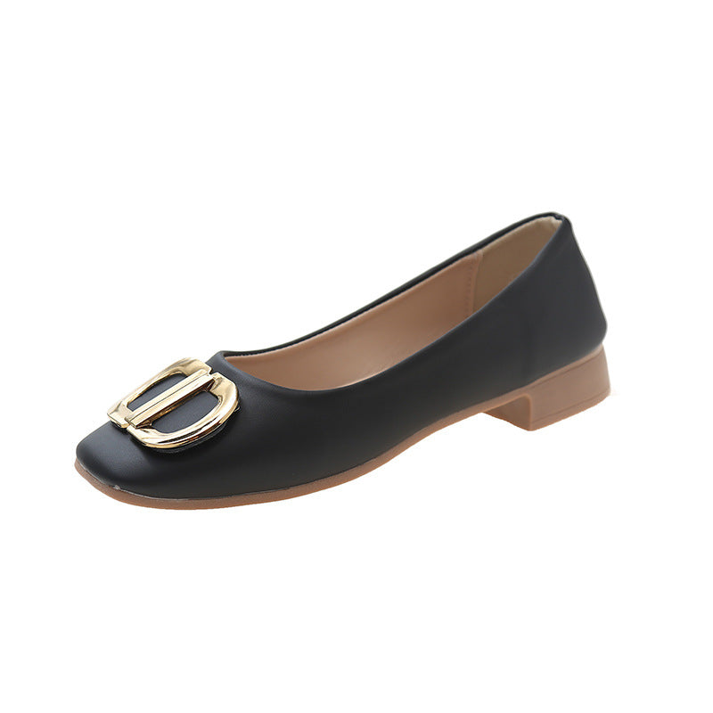 Damen Komfortable Ballerinas mit eleganter Schnallenverzierung R&B