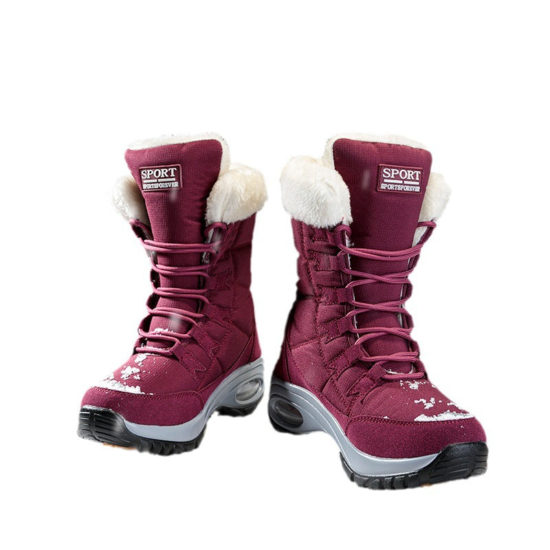 Damen winterliche Schneestiefel mit isolierendem Futter und rutschfester Sohle R&B