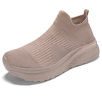 Damen Stricksneaker mit elastischem Schaft und dämpfender Sohle