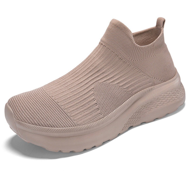 Damen Stricksneaker mit elastischem Schaft und dämpfender Sohle