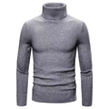 Herren hochwertiger Rollkragenpullover aus feinem Rippstrick R&B