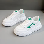 Damen modische Chunky Sneakers mit elegante Oberflächenstruktur R&B