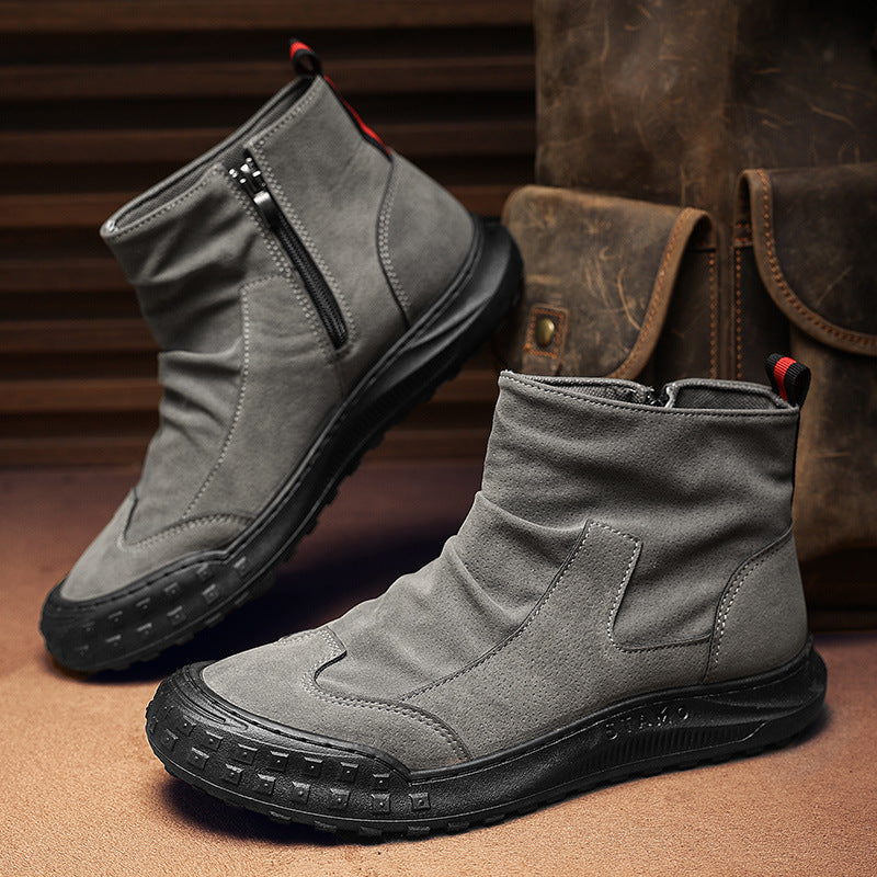 Damen Robuste Winterstiefel mit praktischem Reißverschluss und rutschfester Sohle R&B