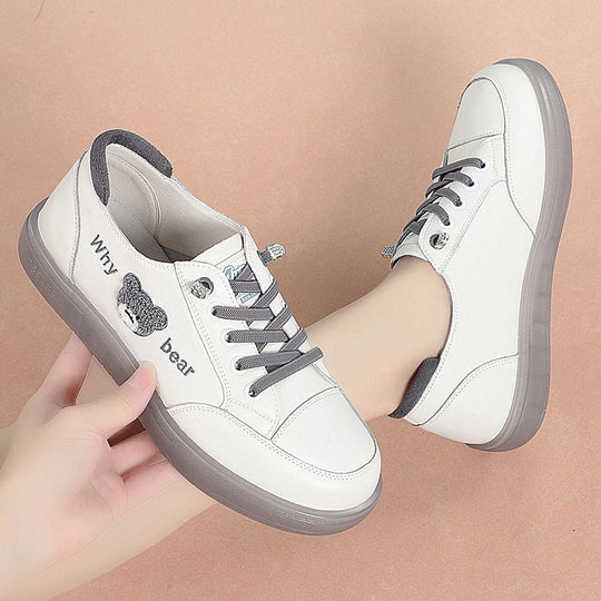 Damen Sneakers mit komfortablem Fußbett und buntem Motiv R&B