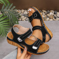 Damen Komfortable Riemensandalen mit verstellbaren Klettverschlüssen