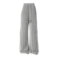 Damen weite Haremshose mit elastischem Bund und trendy Zickzackmuster R&B