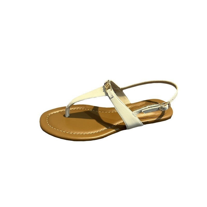 Damen Zehentrenner-Sandalen mit eleganten Riemen und komfortablem Fußbett R&B