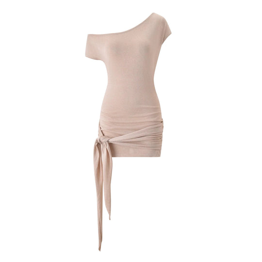 Damen Asymmetrisches Wickeltop mit dekorativen Schlaufen R&B