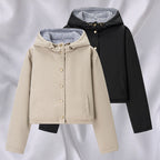 Damen Utility-Jacke mit abnehmbarer Kapuze und praktischen Taschen R&B