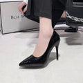 Damen Spitzen High Heels mit glänzender Oberfläche R&B