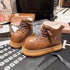 Damen modische Winterstiefel mit weichem Innenfutter und rutschfester Sohle R&B