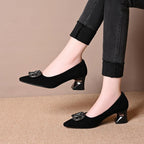 Damen Elegante Pumps mit funkelnder Schmuckapplikation R&B