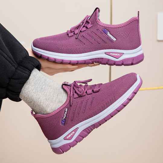 Damen Sportliche atmungsaktive Sneakers mit dämpfender Sohle R&B