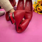 Damen elegante Ballerinas mit modischem Absatz und dezentem Design R&B