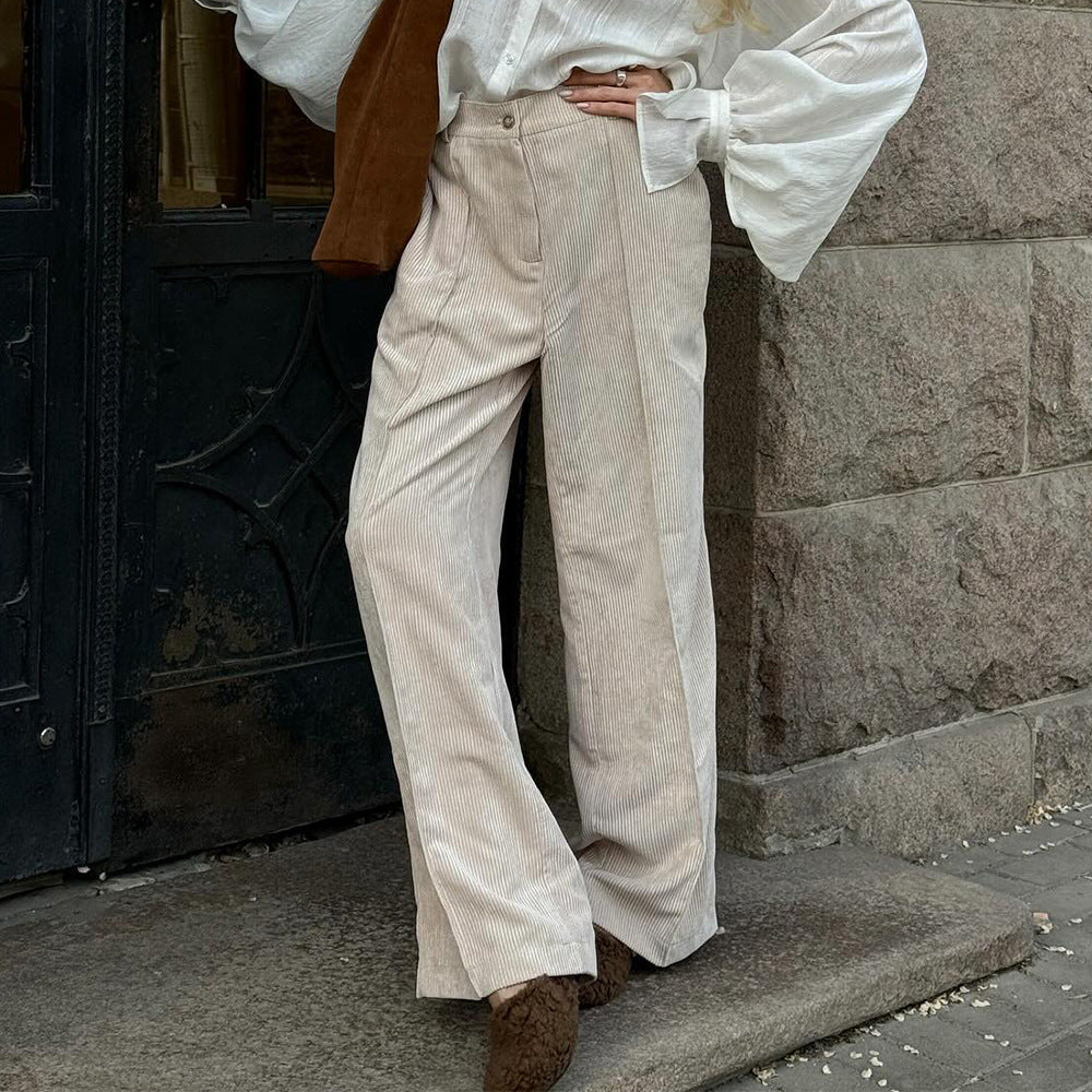 Damen Weite Cordhose R&B