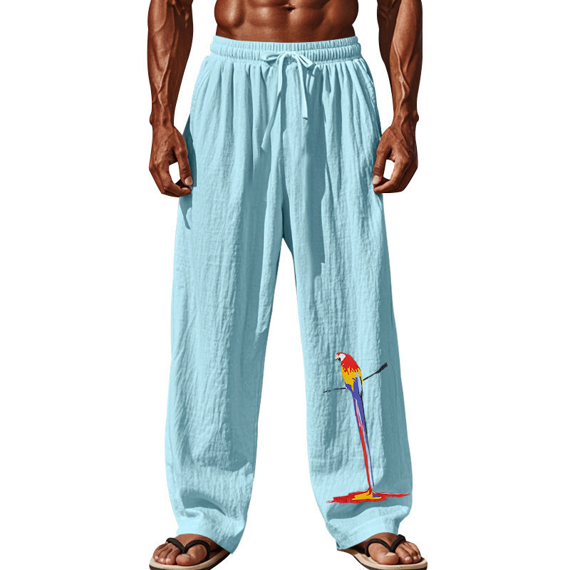 Herren lässige Strandhose mit einzigartigem Druck R&B