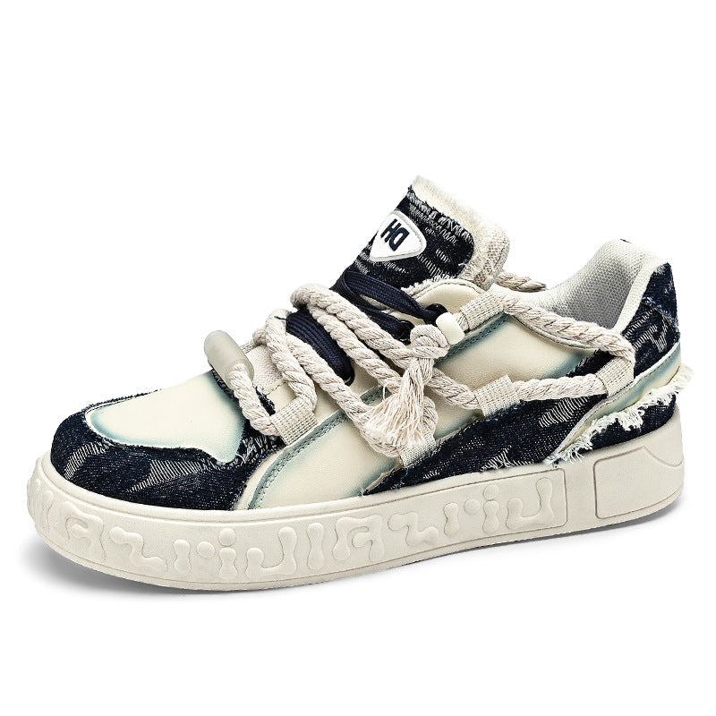 Damen Bequeme Sneaker mit modischem Design und einzigartigen Schnürdetails R&B