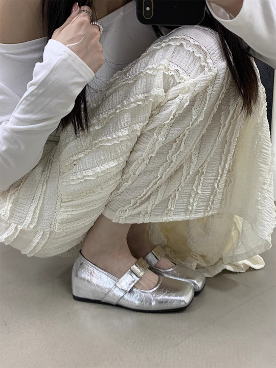 Damen Ballerinas mit modischem Riemchenverschluss und bequemem Fußbett R&B