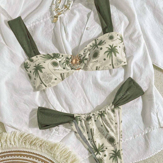 Damen Bikini-Set mit tiefem V-Ausschnitt und komfortablen Trägern R&B