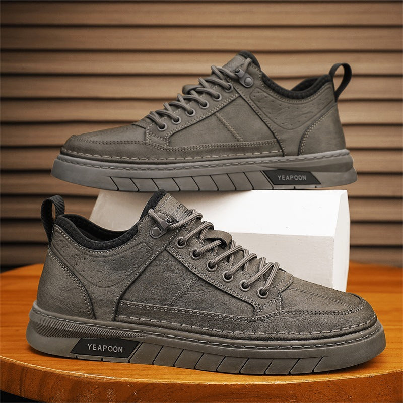 Damen sportive Sneakers aus hochwertigem Kunstleder mit rutschfester Sohle R&B