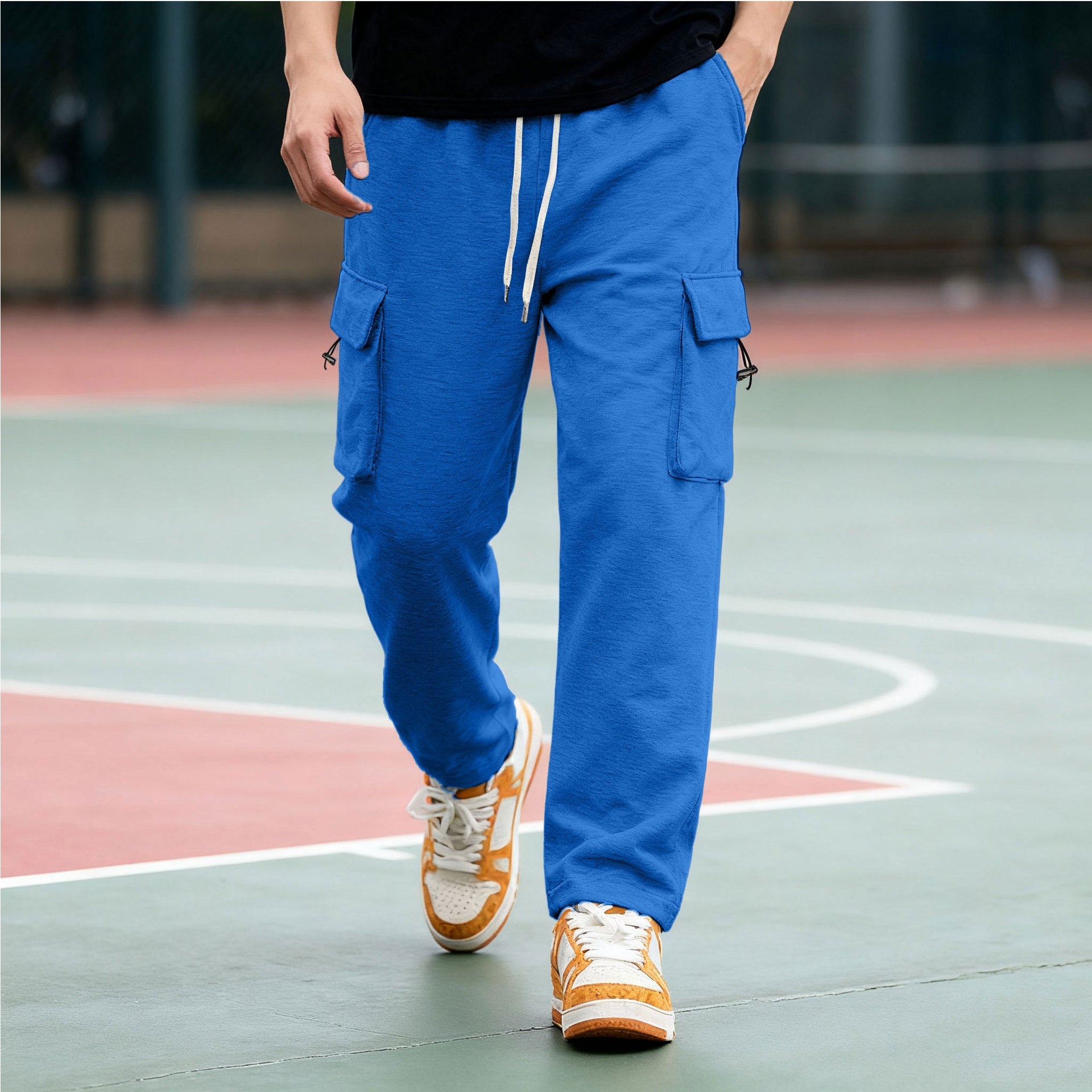 Herren Cargo-Hose mit elastischem Bund und praktischen Seitentaschen R&B