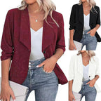 Damen Glitzer Blazerjacke mit femininer Silhouette und elegantem Revers R&B