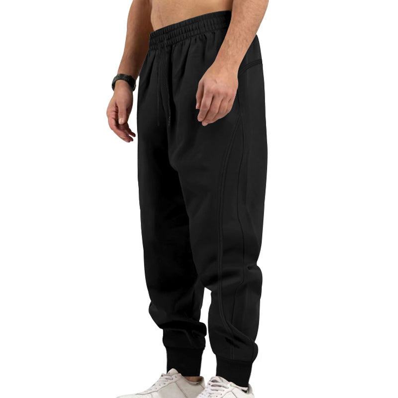 Herren sportliche Sweatpants mit seitlichen Reißverschlusstaschen und elastischem Bund R&B