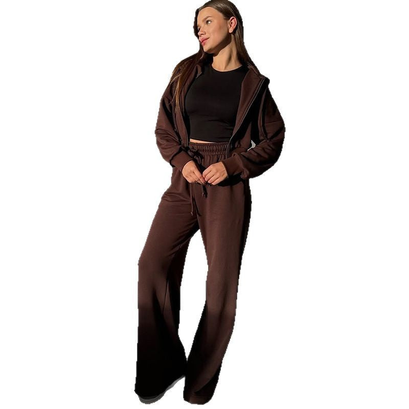 Damen lässiger Hoodie-Jumpsuit R&B