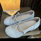 Damen Komfortable Ballerinas mit dekorativem Blumenmuster R&B