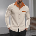 Herren Schicke Langarmhemd R&B