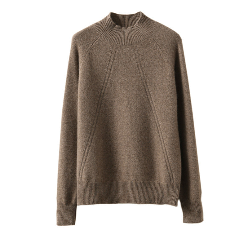 Damen kuscheliger Rollkragenpullover aus feinem Material mit lässigem Schnitt R&B