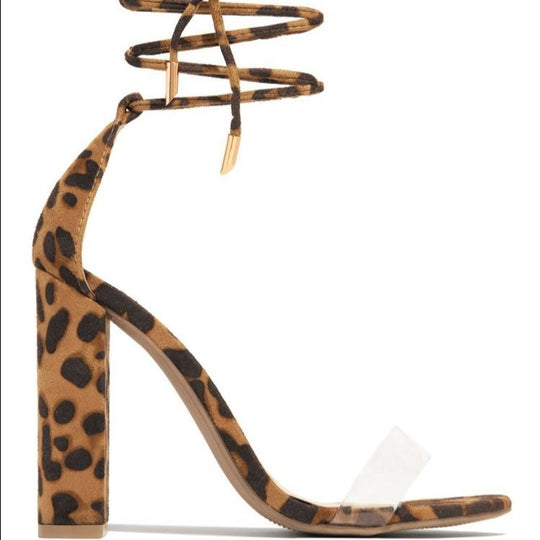 Damen elegante High Heel Sandalen mit transparenten Einsätzen R&B