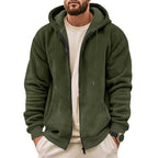 Herren Fleece-Hoodie mit praktischen Taschen R&B