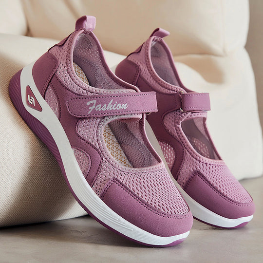 Damen Atmungsaktive Freizeitschuhe mit praktischem Klettverschluss und flexibel gestalteter Sohle R&B