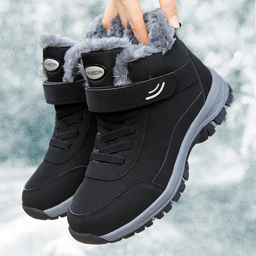 Damen warme Winterstiefel mit dämpfendem Innenfutter und rutschfester Sohle R&B
