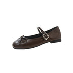 Damen Ballerinas mit zarter Spitzenapplikation und elegantem Riemen R&B