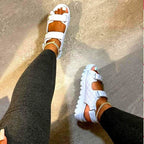 Damen Komfortable Sandalen mit modischem Riemendesign und rutschfester Laufsohle R&B