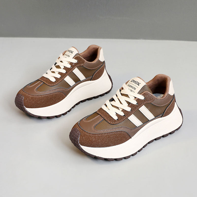 Damen Modische Chunky Sneakers mit dämpfendem Sohlenprofil und atmungsaktivem Obermaterial R&B