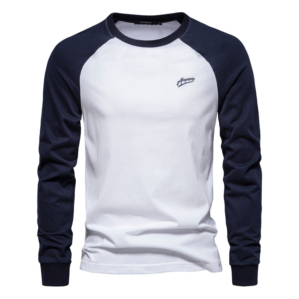 Herren Langarmshirt mit markantem Raglan-Design R&B