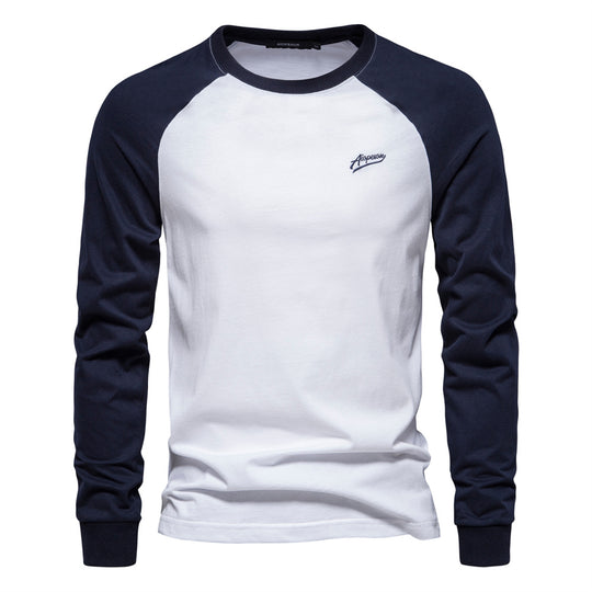 Herren Langarmshirt mit markantem Raglan-Design R&B