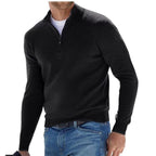 Damen nan leichter Sweatshirtpullover mit halbem Reißverschluss R&B