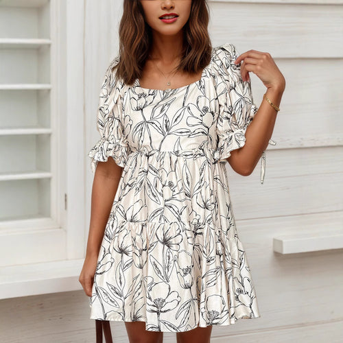 Damen verspieltes Sommerkleid mit Blumenmuster R&B