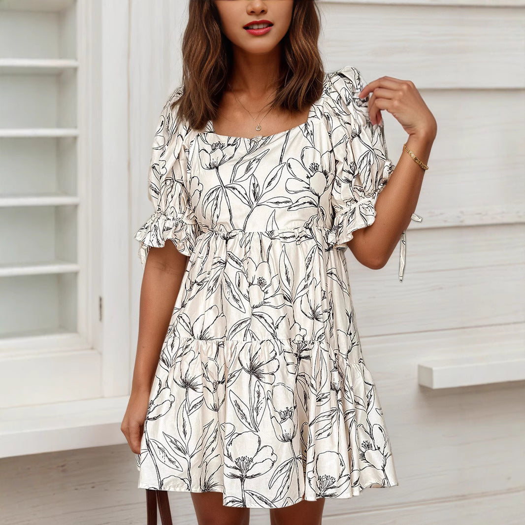 Damen verspieltes Sommerkleid mit Blumenmuster R&B