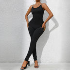 Damen Figurbetontes Jumpsuit mit eleganten Schulterdetails R&B