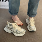 Damen sportive Sneakers mit atmungsaktiver Mesh-Oberfläche und weicher Dämpfung R&B