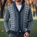 Herren Strickjacke mit traditionellem nordischem Muster R&B