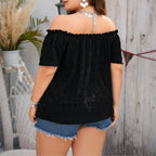 Damen Off-Shoulder Bluse R&B