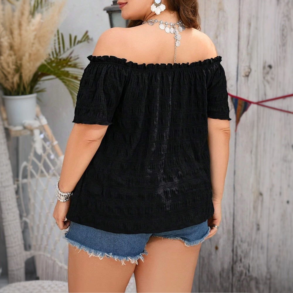Damen Off-Shoulder Bluse R&B